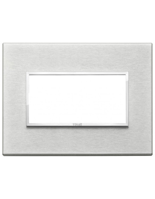 Vimar Eikon Evo 4-module grey plate next 21654.02