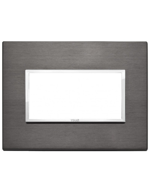 Vimar Eikon Evo 4-module lava grey plate 21654.03