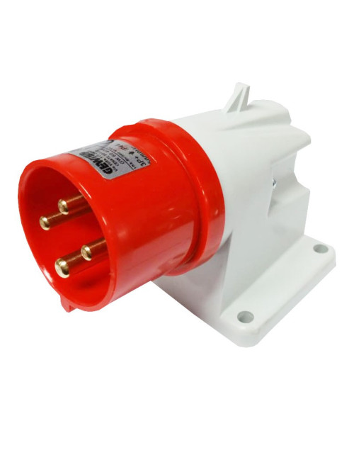 Gewiss 3P+T 16A IP44 red 380V fixed wall plug GW60408