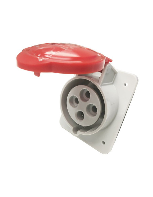 Gewiss 3P+T 32A IP44 red 380V flush-mounted fixed socket GW62220H