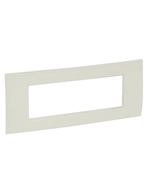 Legrand Vela square white enamel plate 6 modules 685718