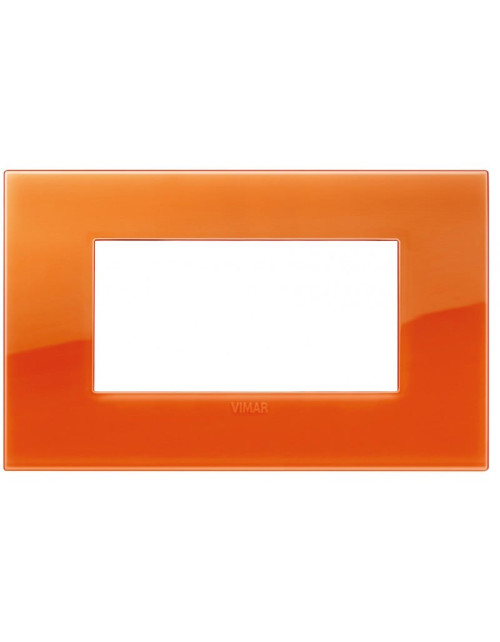 Placca Vimar Arke 4 moduli classic reflex orange 19654.63