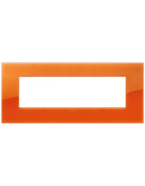 Placca Vimar Arke 7 moduli classic reflex orange 19657.63