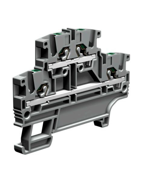 Doppelstock-Cabur-Klemme, Steckfeder und 2,2 mm EFD200GR