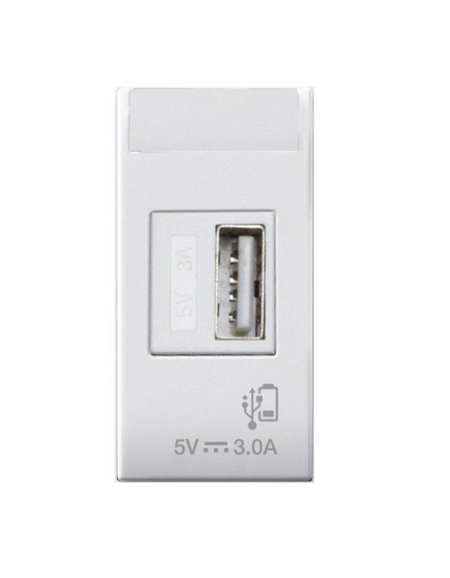 Caricatore USB Ave Serie Domus 100 S44 Universale 3A bianco 441082USB3A