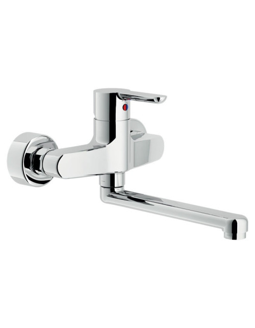 Nobili Wall Mounted Mixer Tap for Sink Chrome