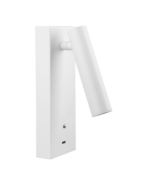 Lampada a parete LED Beneito Faure PURE 4W 2700K bianco con USB