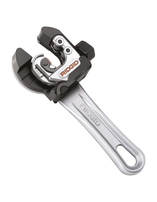 Cortatubos con trinquete y alimentación automática 2 en 1 Ridgid Midget de 6 a 28 mm