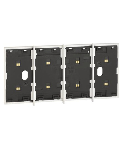 Bticino Living Now Cadre Electrifié 4 modules Blanc KW8104