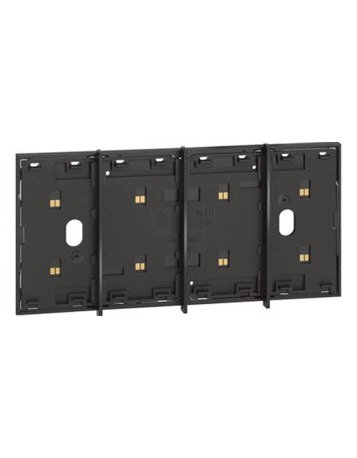 Bticino Living Now Electrified Frame 4 Module Schwarz KG8104