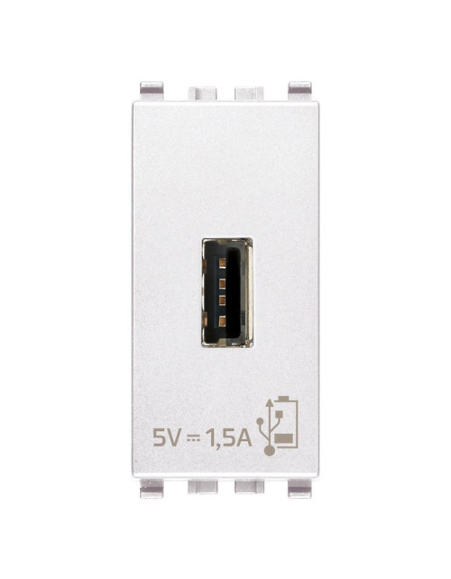 USB socket Vimar Eikon 5V1.5A white 20292.B