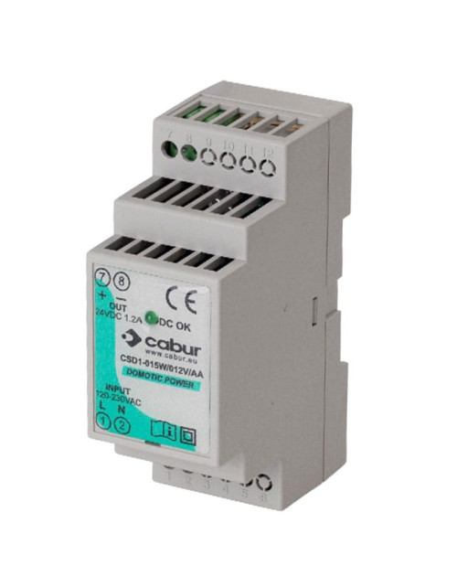 Einphasiges Cabur-Netzteil 15 W 24 VDC XCSD1015W024VAA