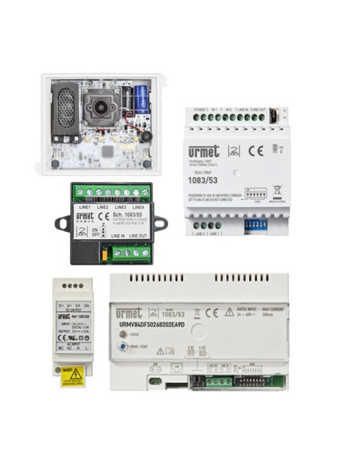 Urmet Alpha 1783/858 Sekundär-Audio-Video-Säulen-Kit