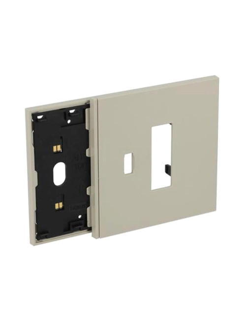 Frame elettrificato con mostrina presa e USB Bticino Living Now Sabbia KM8103M10C