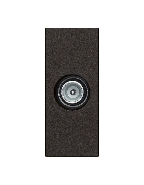 Vimar Linea Nera 30300.10G TV-RD-SAT coaxial socket pass-through