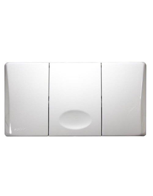 WC flush plate for built-in cisterns Valsir Medusa 6/9 Liters white VS0804001