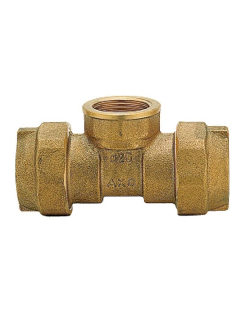 Enolgas Axo Pe Brass T-fitting for Female Pipes 1/2 x 20 mm H0312S68