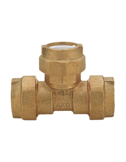 Enolgas Axo Pe Brass T-Connector for 1/2 20 mm Pipes H0316S18