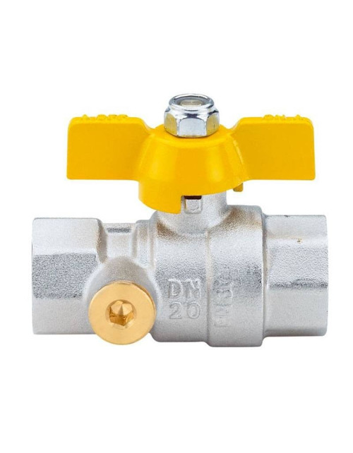 Enolgas Top Test Butterfly Gas Fuel Ball Valve F/F 1/2 S1437N34