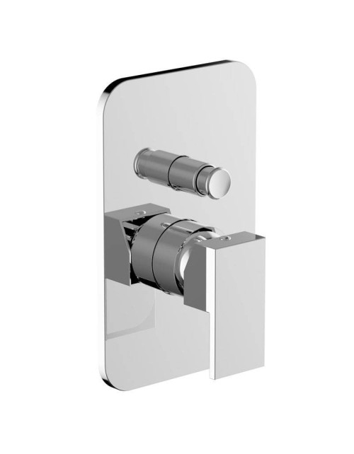 Teorema Pillar 2-3 way shower plate and lever Chrome