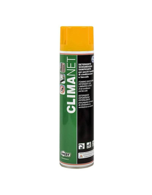 Detergente batteriostatico Facot per batterie lamellari e filtri clima 600ml CLINET0600