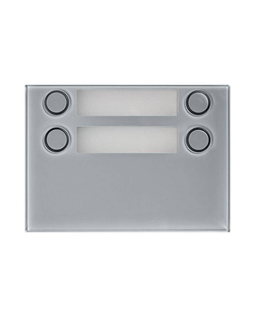 Panel frontal para módulo 1168/8 Urmet Alpha 4 teclas en 2 filas Gris 1168/24G