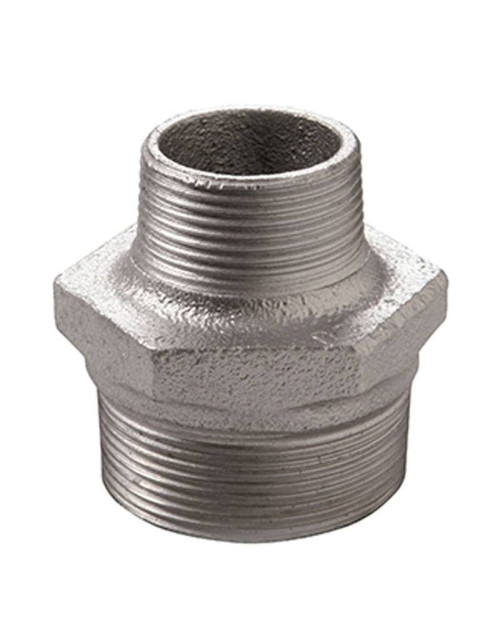 Atusa hexagonal fitting for pipes M/M 1/2 x 3/8 cast iron 24505032