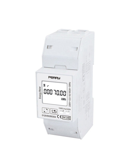 Contador de energía monofásico Perry 100A MID Modbus 1SDSD05CEM2MID