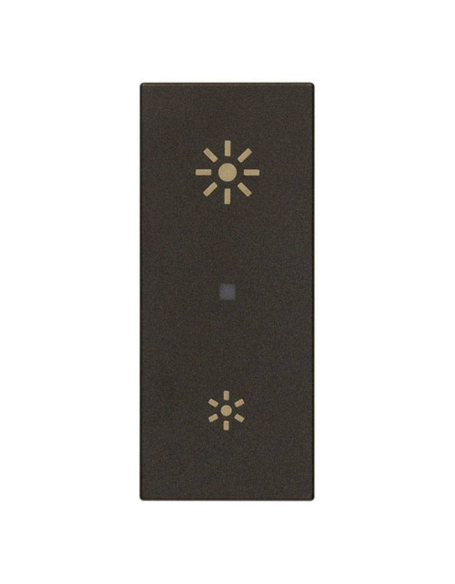 Tapa llave axial Vimar Linea símbolo dimmer Negro 31000A.RG