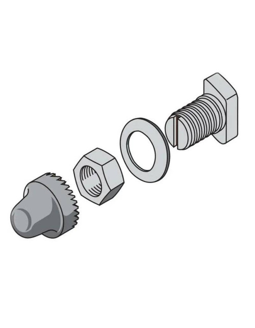 Viti a giunzione Abb M8 per piatti 10 mm L 27 mm 12pz AD1064