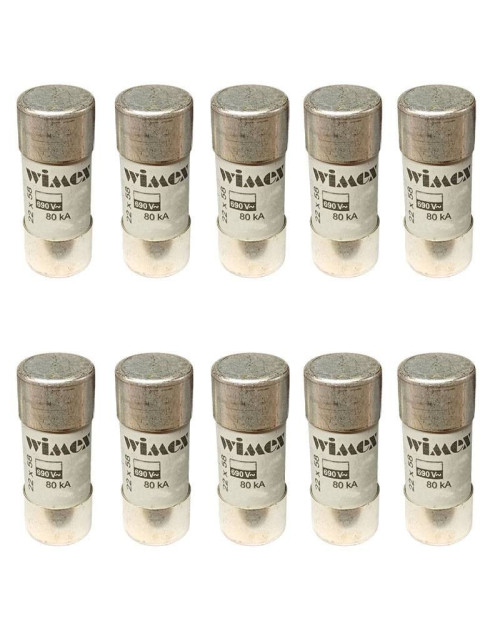 Wimex CH22 GG fuse 80A 690V 22x58 mm 10pcs 5400380