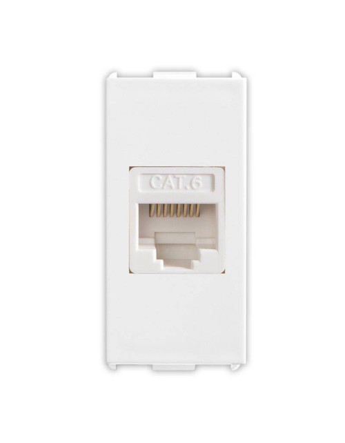 RJ45 Master Pixia CAT.6 Unshielded Network Socket White 11220