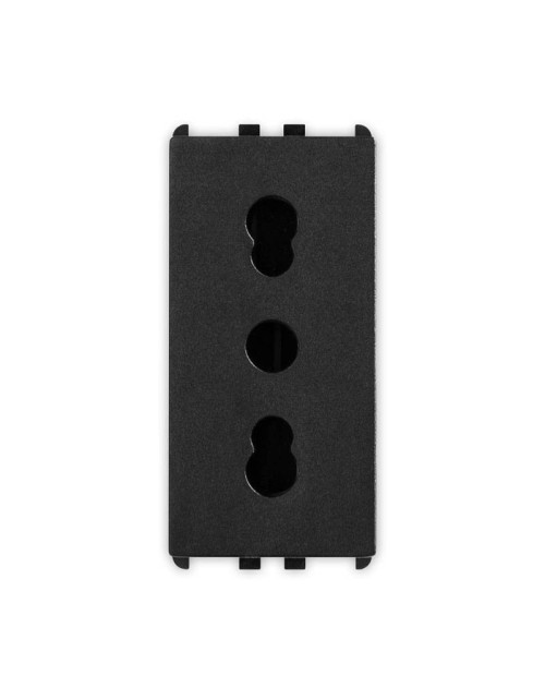 Master Pixia bypass socket 16A 2P+E P17/11 Black 14159