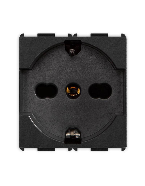 P40 Schuko Standard Master Pixia 2P+E Black 14170 socket