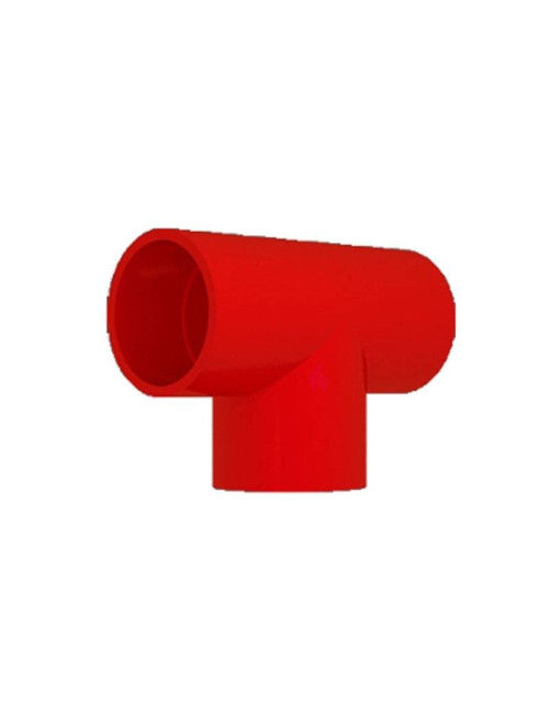 Notifier Fireproof TEE Fitting in Red Abs FAA-TE25R