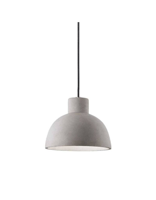 Pendant lamp Ideal Lux OIL E27 D 205 cement 129082