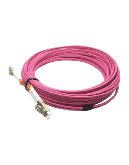 Cable Patchcord Item para LC-LC OM4 Fibra Dúplex 1 metro violeta