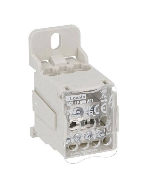 Lovato 80A 1P 7-terminal power distributor ACB1P085A07