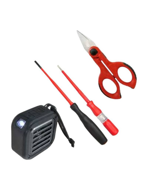 Intercable Set Scissors Screwdrivers Solar Bluetooth Speaker AO2401