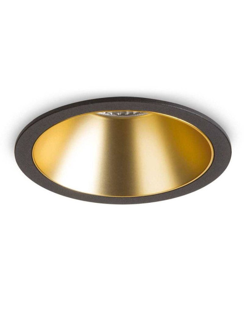 Ideal Lux Game Recessed Spotlight 11W 3000K Black Gold 192345