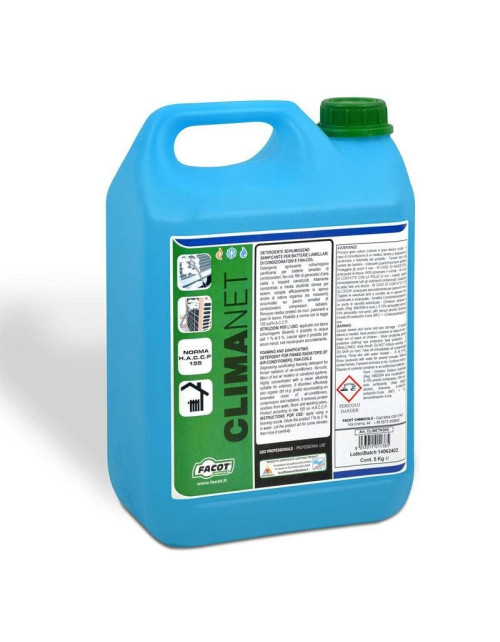 Facot Climanet Top Detergente desengrasante para baterías laminares 5Kg CLINETK005