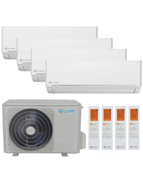 Climatizzatore Quadri Split Clivet EZCool 9+9+9+9BTU Inverter R32 A++/A+