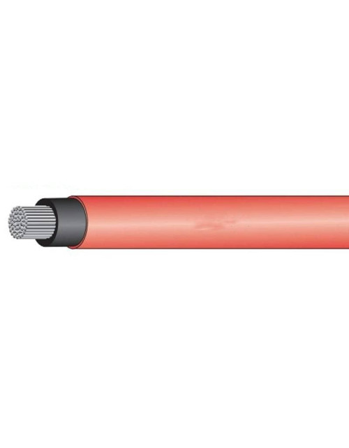 Cable unipolar flexible para sistemas fotovoltaicos 1x10 mm2 rojo H1Z2Z2-K1X10R500