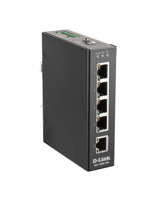 Switch industriel non géré D-Link 5 ports 10/100 Mbps DIS-100E-5W