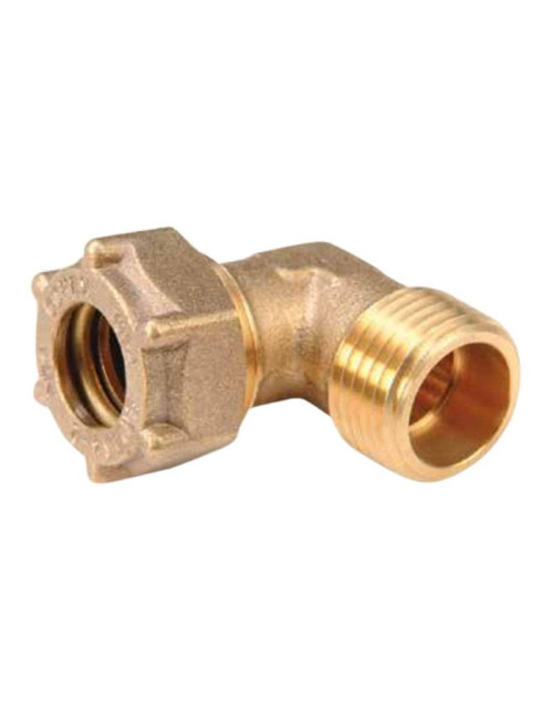 90 degree elbow fitting IBP F/M 28 mm x 1 inch brass IG402 02808000