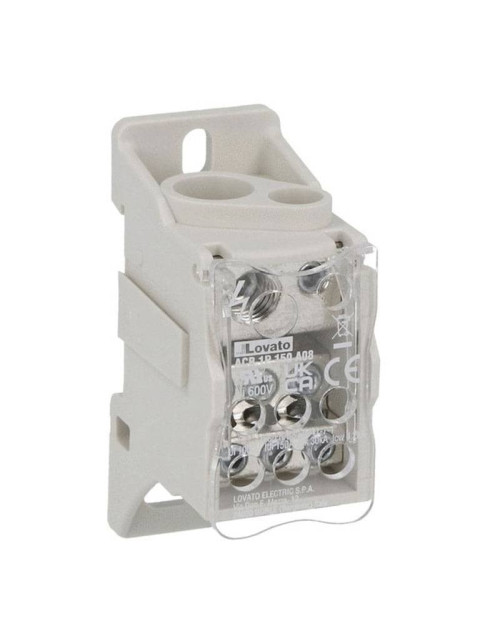 Lovato 125A 1P 8-terminal power distributor ACB1P150A08