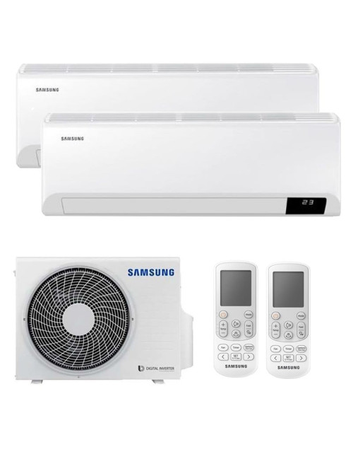 Dual-Split-Klimaanlage Samsung CEBU 9000+12000BTU WIFI Inverter R32 A+++