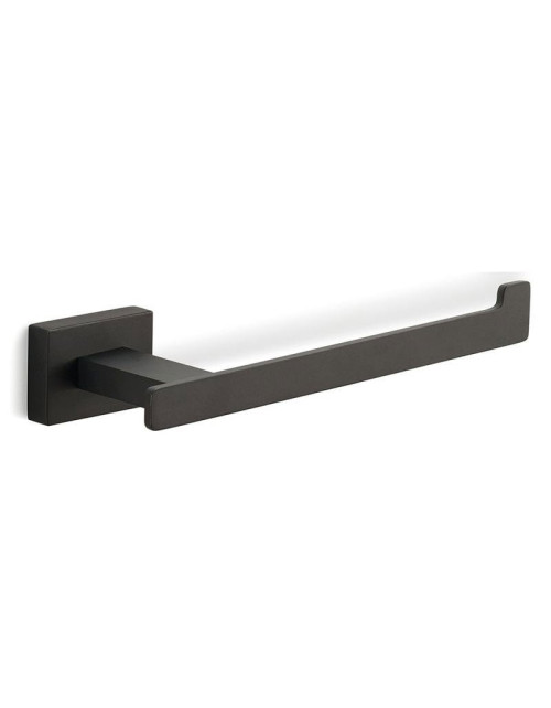 Gedy Atena colgador de albornoz doble negro mate para baño de pared 4426-14