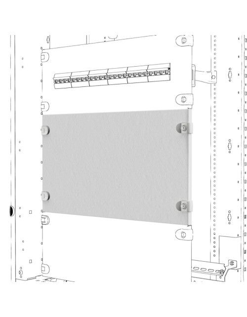 Blinde Frontplatte – Qdx – 600 x 150 mm GEW GWD3322