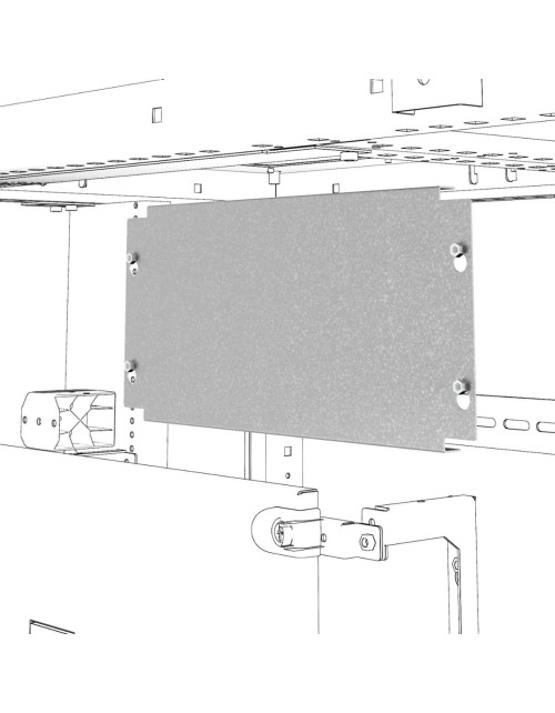 Bodenplatte für nicht modulare Geräte – Qdx – 600 x 400 mm GEW GWD3337